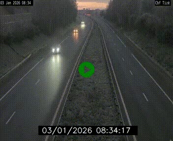 Webcam sur le périphérique de Rennes (N136) à hauteur de Tizé, à l'est de la ville