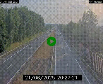 Webcam sur le périphérique de Rennes (N136) à hauteur de Maurepas, au nord de la ville