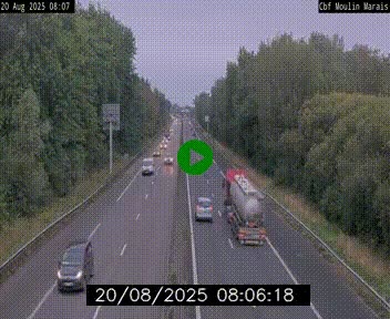 Webcam sur le périphérique de Nantes (N844) entre la Porte de Saint-Luce et la Porte d'Anjou, à l'est de la ville