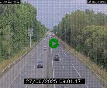 Webcam sur le périphérique de Nantes (N844) entre la Porte de Saint-Luce et la Porte d'Anjou, à l'est de la ville