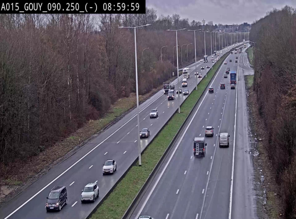 Webcam autoroute Belgique - Gouy-lez-piéton - E42 - BK 90.3