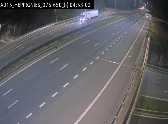 Webcam autoroute Belgique - Heppignies - E42 direction Namur - BK 76.4