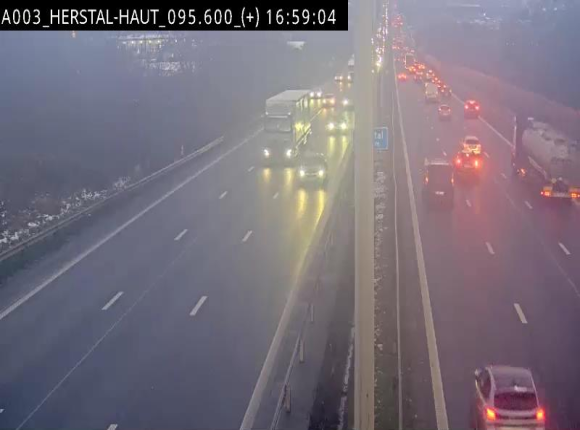 Webcam autoroute Belgique - Herstal - E40 direction Aix-la-Chapelle - BK 97
