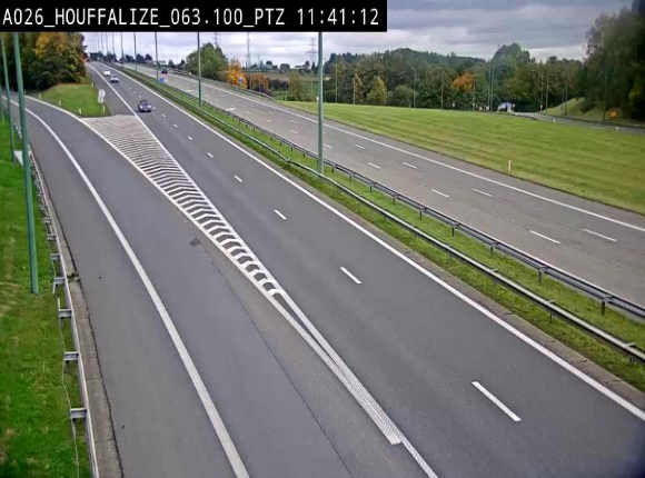 Caméra autoroute Belgique - Houffalize, E25 direction Liège