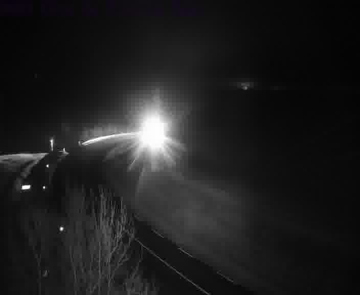 Webcam sur la D603 située en haut de la Côte de Zimming. Vue orientée vers Saint-Avold.