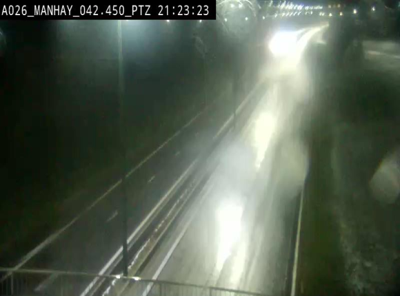 Webcam autoroute A26/E25 à hauteur de Manhay, à la jonction avec la N651 en direction de Liège - BK 42.4