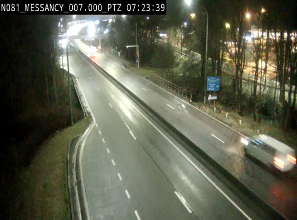 Webcam sur la N81 (E411) à hauteur du Cora Messancy. Vue orientée vers Arlon