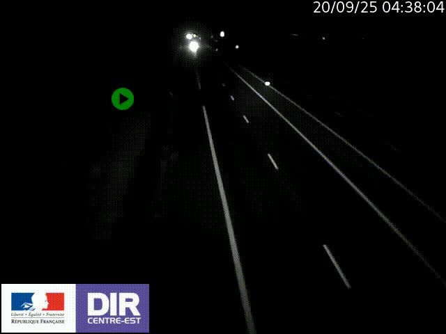 Webcam sur le contournement de Valence, sur la Nationale 7, à la jonction avec la N532, caméra orientée vers Grenoble