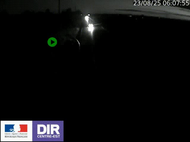 Webcam sur le contournement de Valence, sur la Nationale 7, à la jonction avec la N532, caméra orientée vers Grenoble