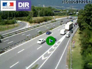 Webcam sur la Nationale 201 à hauteur de la sortie Chambéry-Nord, avant à la jonction entre l'A41 et l'A43, en direction de Lyon