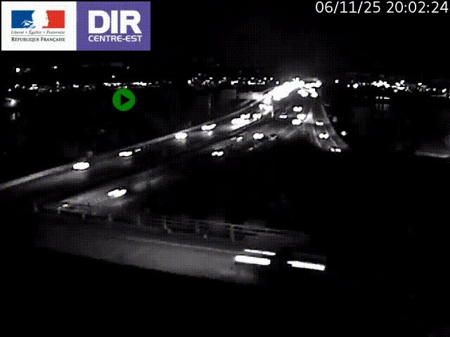 Webcam autoroute sur A450 à Pierre-Bénite en direction de Lyon et de l'autoroute A7