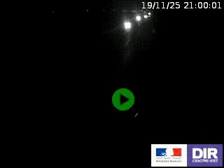 Webcam routière sur la RN7 à hauteur de Toulon-sur-Allier, entre Moulins et Vichy