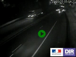 Caméra autoroutière sur l'A47 à hauteur de Givors, a proximité de Lyon. La webcam est orientée vers Lyon