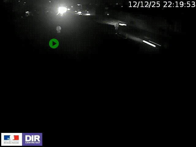 Webcam à Bron sur l'A43 à la jonction avec le boulevard périphérique de Lyon (D383). Vue orientée vers Lyon