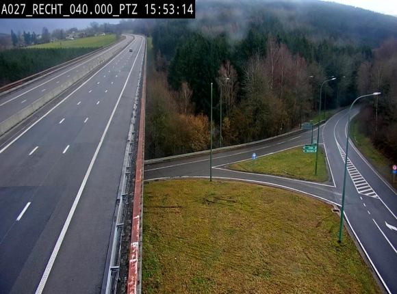 Webcam sur A27/E42 après Malmedy. Vue orientée vers l'Allemagne