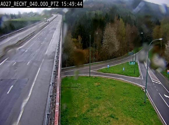 Webcam sur A27/E42 après Malmedy. Vue orientée vers l'Allemagne
