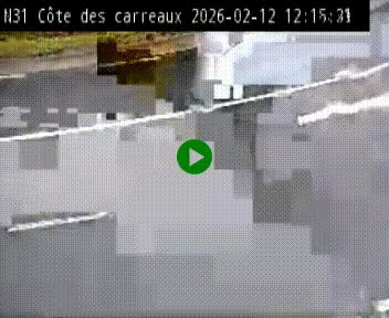 Webcam en haut de la Côte des Carreaux sur la N31 à Avesnes-en-Bray. Vue orientée vers Rouen