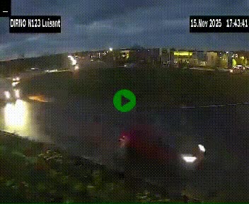 Webcam en périphérie de Chartres sur la N123, à hauteur de Luisant. Vue orientée vers Chartres