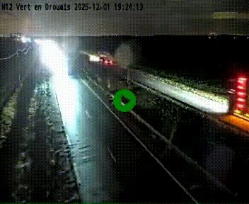 Webcam à hauteur de Vert-en-Drouais sur la N12, en périphérie de Dreux. Vue orientée vers Alençon