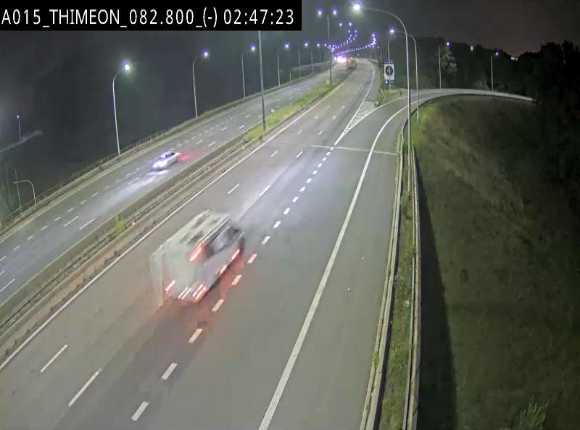Caméra trafic Belgique - Thiméon - E42, jonction avec A54 (E420) direction La Louvière/Charleroi - BK 82.82
