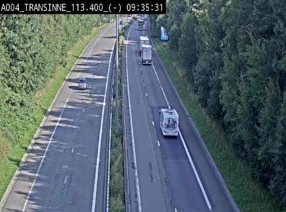 Caméra trafic E411 (A4) - Transinne direction Namur - BK 113.425