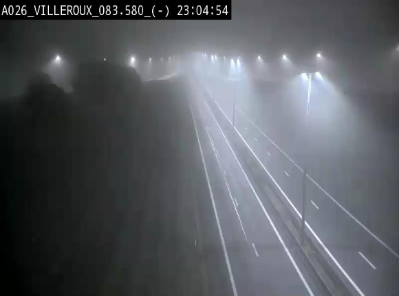 Webcam autoroute A26/E25 à hauteur de Vaux-sur-Sûre, à la jonction avec la N85 en direction de Liège - BK 83.6