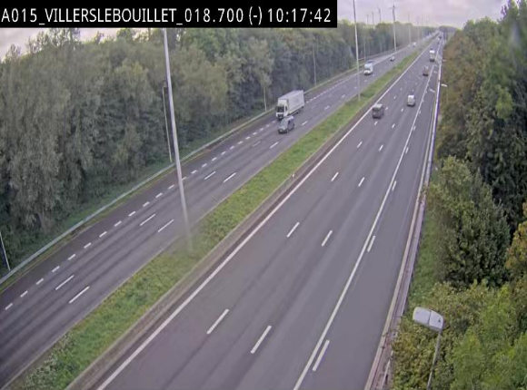 Webcam autoroute Belgique - Villers-le-Bouillet - E42 direction Liège - BK 18.7