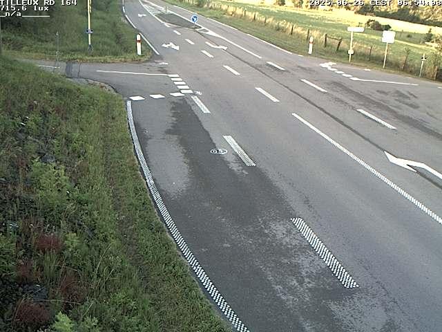 Webcam sur la RD164 à Tilleux. Vue orientée vers Neufchâteau