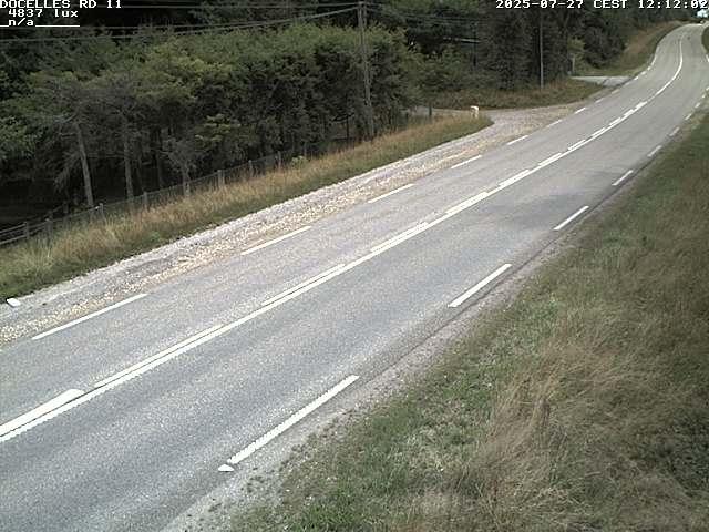 Webcam à 424 mètres d'altitude dans la Tranchée de Docelles dans les Vosges, à proximité d'Epinal sur la route de Gerardmer (D11)