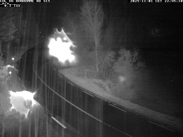 Caméra à proximité du col du Bonhomme sur la D415 à Plainfaing vers l'Alsace