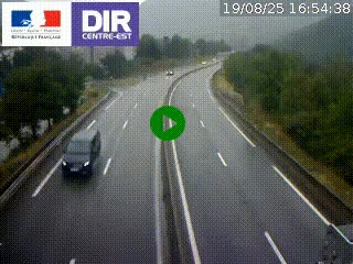 Caméra sur la Nationale 90 (N90) à La Léchère, en direction et à proximité d'Albertville