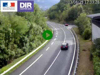 Caméra trafic sur la N90 à Bourg-Saint-Maurice, en provenance d'Aoste et en direction d'Albertville