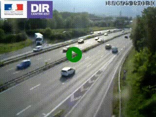 Caméra routière à hauteur de la sortie 15 Chambéry-centre au PK 4,103 en direction d'Albertville