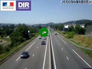Caméra autoroute à Saint-Etienne (Les Littes) à hauteur du Ikea Saint-Etienne sur l'A72 en direction de Roanne
