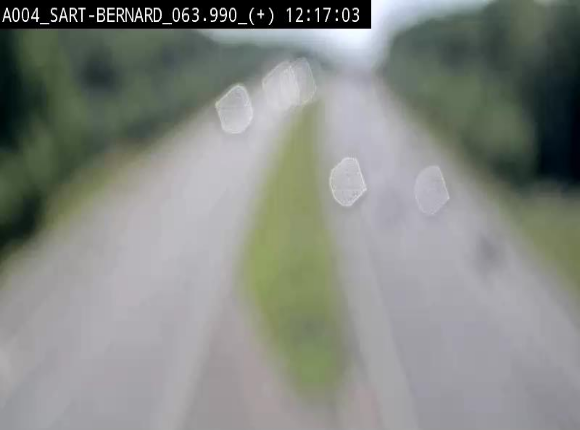 Webcam sur l'E411 à hauteur de la jonction avec la N4 à la sortie de Namur. Vue orientée vers Luxembourg