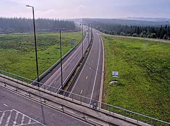 Webcam à la Baraque de Fraiture à la jonction entre l'E25 et la N89 à hauteur de Vielsalm