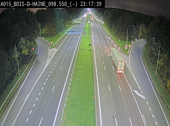 Webcam autoroute Belgique - Bois d'Haine - E42 - BK 98.6