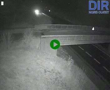 Webcam sur A84 à hauteur de Pont-Farcy, au niveau du pont autoroutier sur la Vire, au sud de Saint-Lô