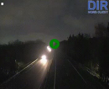 Webcam sur le périphérique de Caen (N814) à l'est de la ville, à Mondeville hauteur de la sortie 2, Presqu'île-Rives de l'Orne, au bout de l'autoroute A13