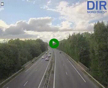 Webcam sur le périphérique de Caen (N814) à l'est de la ville, à Mondeville hauteur de la sortie 2, Presqu'île-Rives de l'Orne, au bout de l'autoroute A13