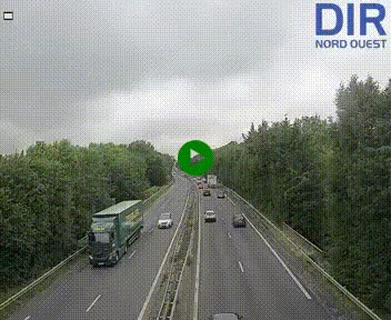 Webcam sur le périphérique de Caen (N814) à l'est de la ville, à Mondeville hauteur de la sortie 2, Presqu'île-Rives de l'Orne, au bout de l'autoroute A13