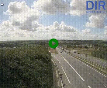 Webcam au début de l'A84 sur le périphérique Ouest de Caen (N814) à hauteur de la sortie 9, Porte de Bretagne