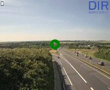 Webcam au début de l'A84 sur le périphérique Ouest de Caen (N814) à hauteur de la sortie 9, Porte de Bretagne