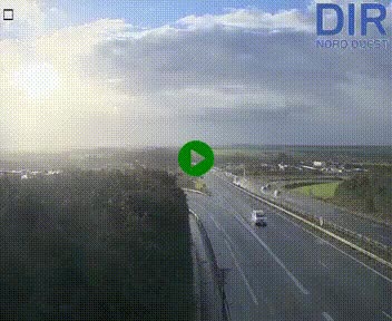 Webcam au début de l'A84 sur le périphérique Ouest de Caen (N814) à hauteur de la sortie 9, Porte de Bretagne