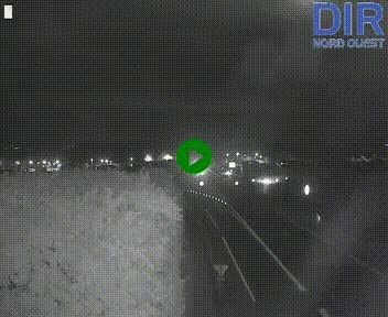 Webcam au début de l'A84 sur le périphérique Ouest de Caen (N814) à hauteur de la sortie 9, Porte de Bretagne