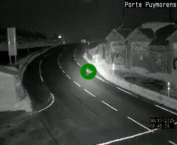 Webcam Col du Puymorens sur N320, en direction de Pas de la Casa (Andorre)