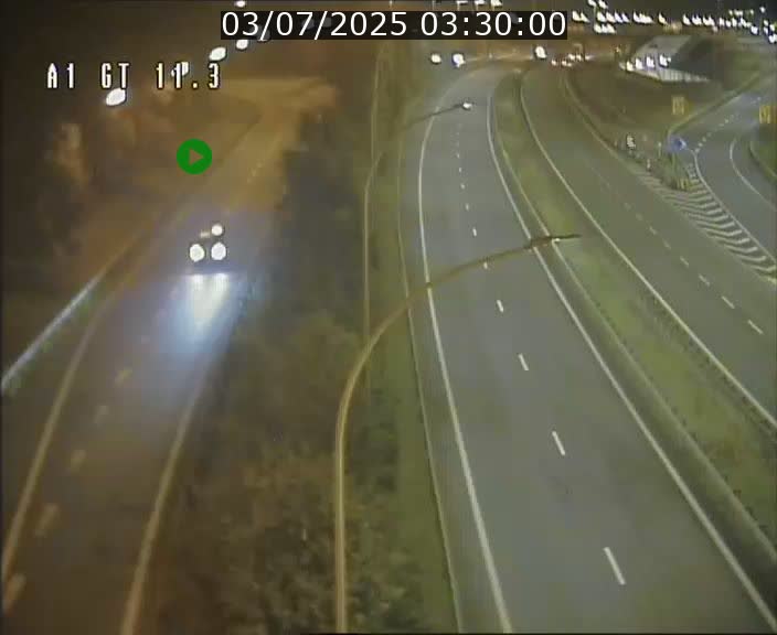 Traffic live webcam Luxembourg Senningerberg - A1 direction Allemagne - BK 11.3