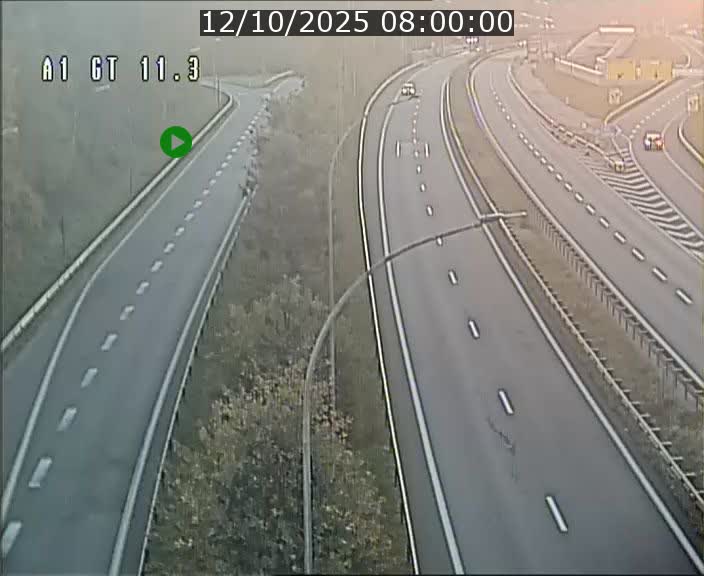 Traffic live webcam Luxembourg Senningerberg - A1 direction Allemagne - BK 11.3