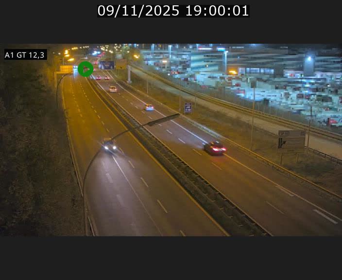 Traffic live webcam Luxembourg Senningerberg - A1 direction Allemagne - BK 12.3