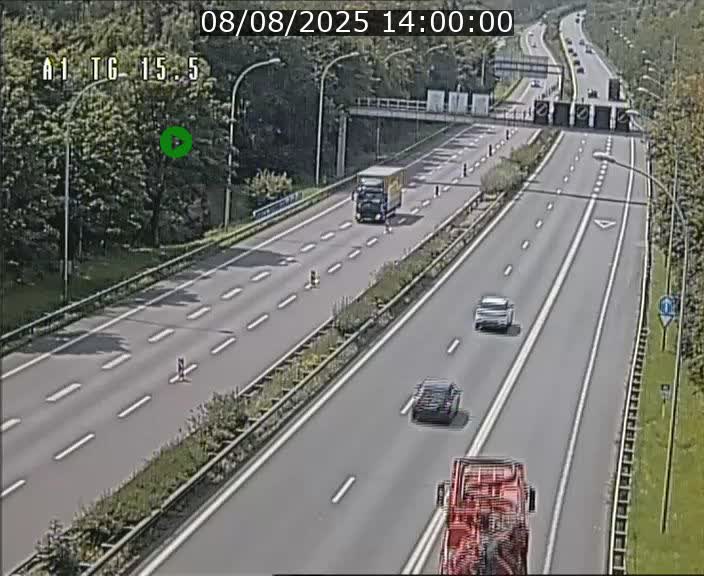 Traffic live webcam Luxembourg Munsbach - A1 direction Luxembourg - BK 15.5